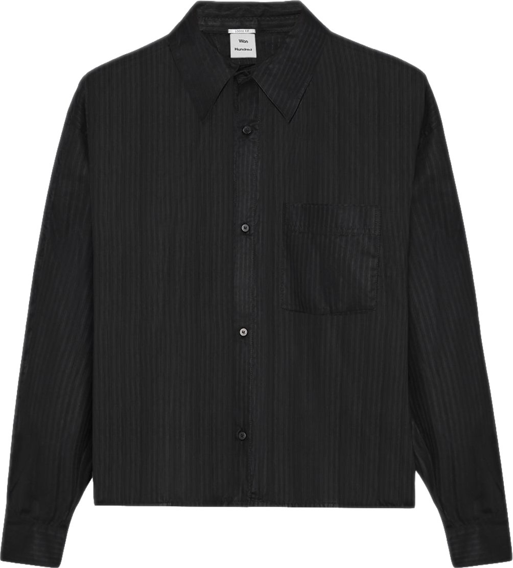 Won Hundred Camicia Maza Nera Zwart