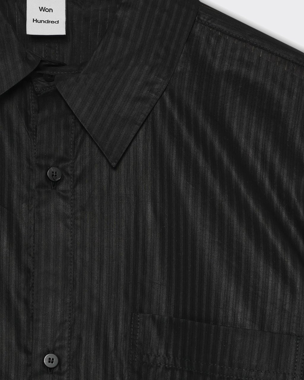 Won Hundred Camicia Maza Nera Zwart