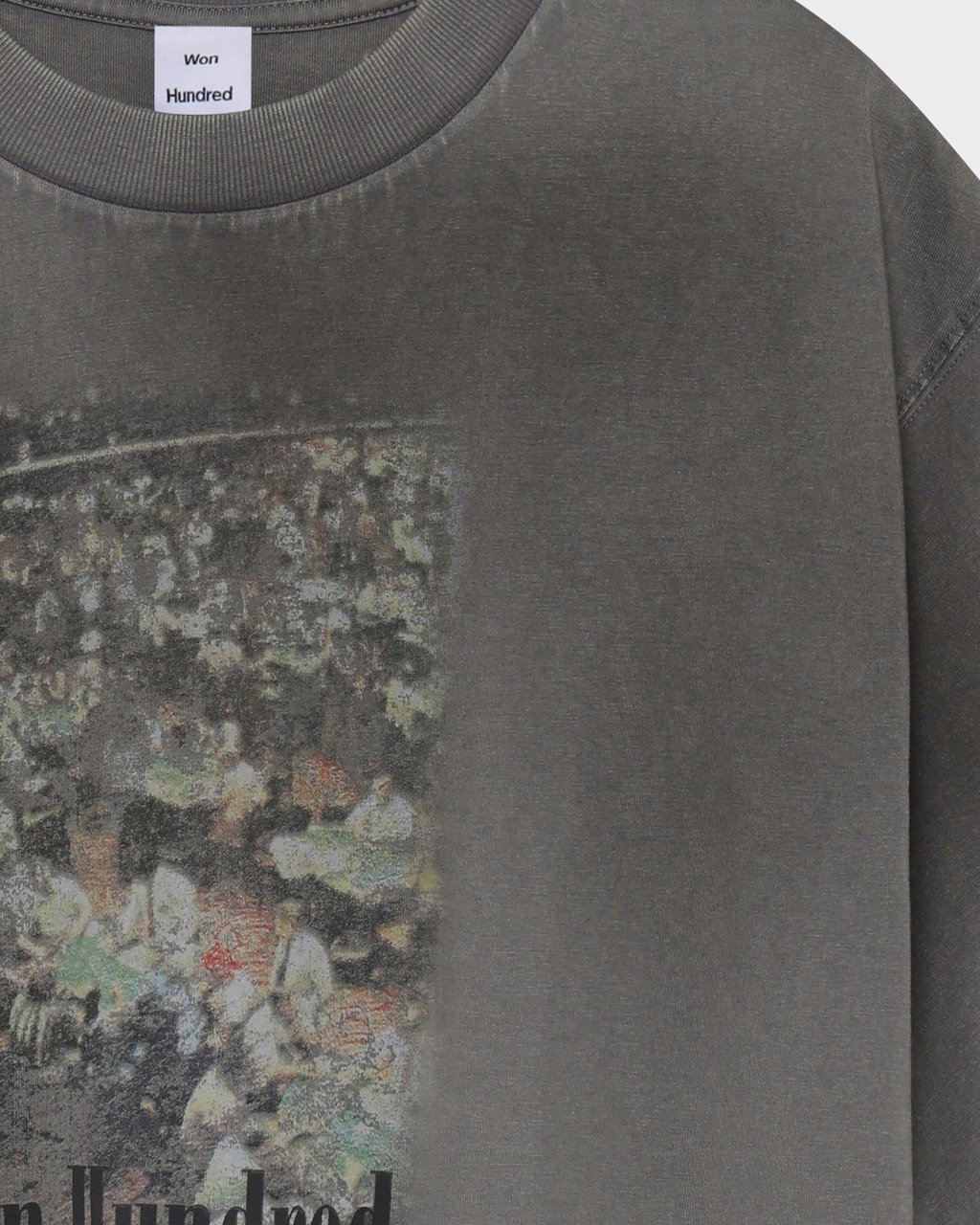 Won Hundred T-Shirt Houston Casino Washed Steel Grey Divers