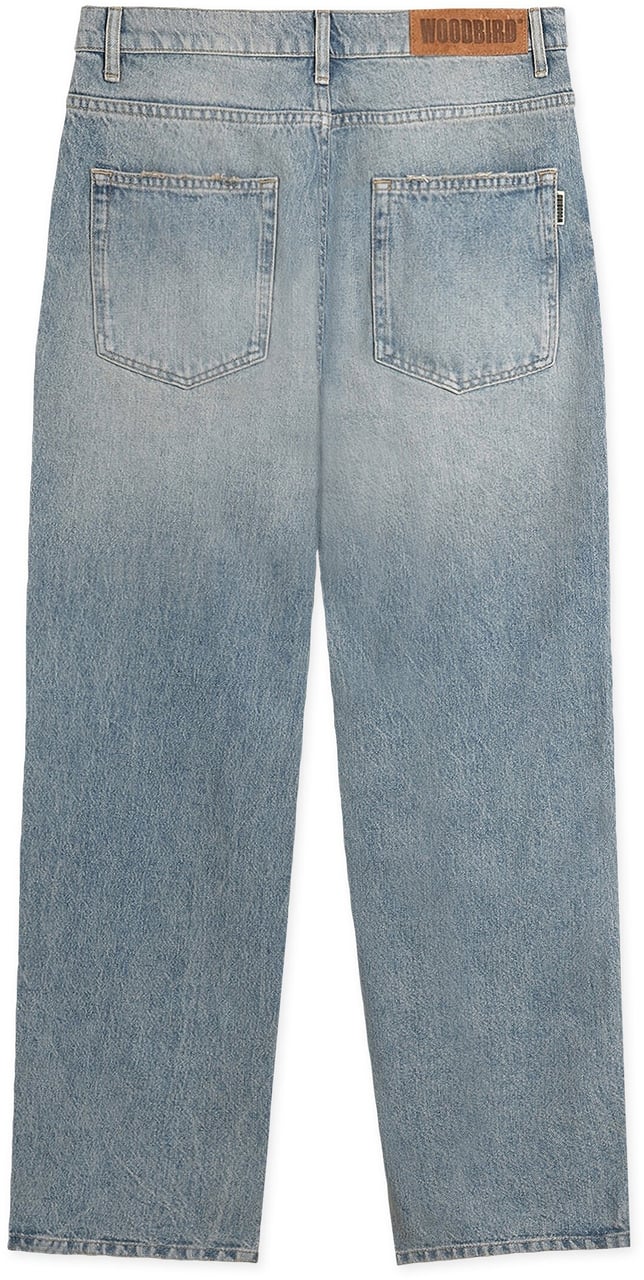 Woodbird Woodbird - Leroy dust jeans - 2536-115 - Dust blue Blauw