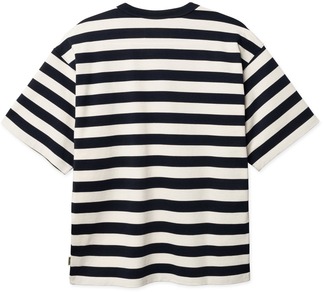 Woodbird - Beam stripe tee - 2616-408 - Dark navy Blauw