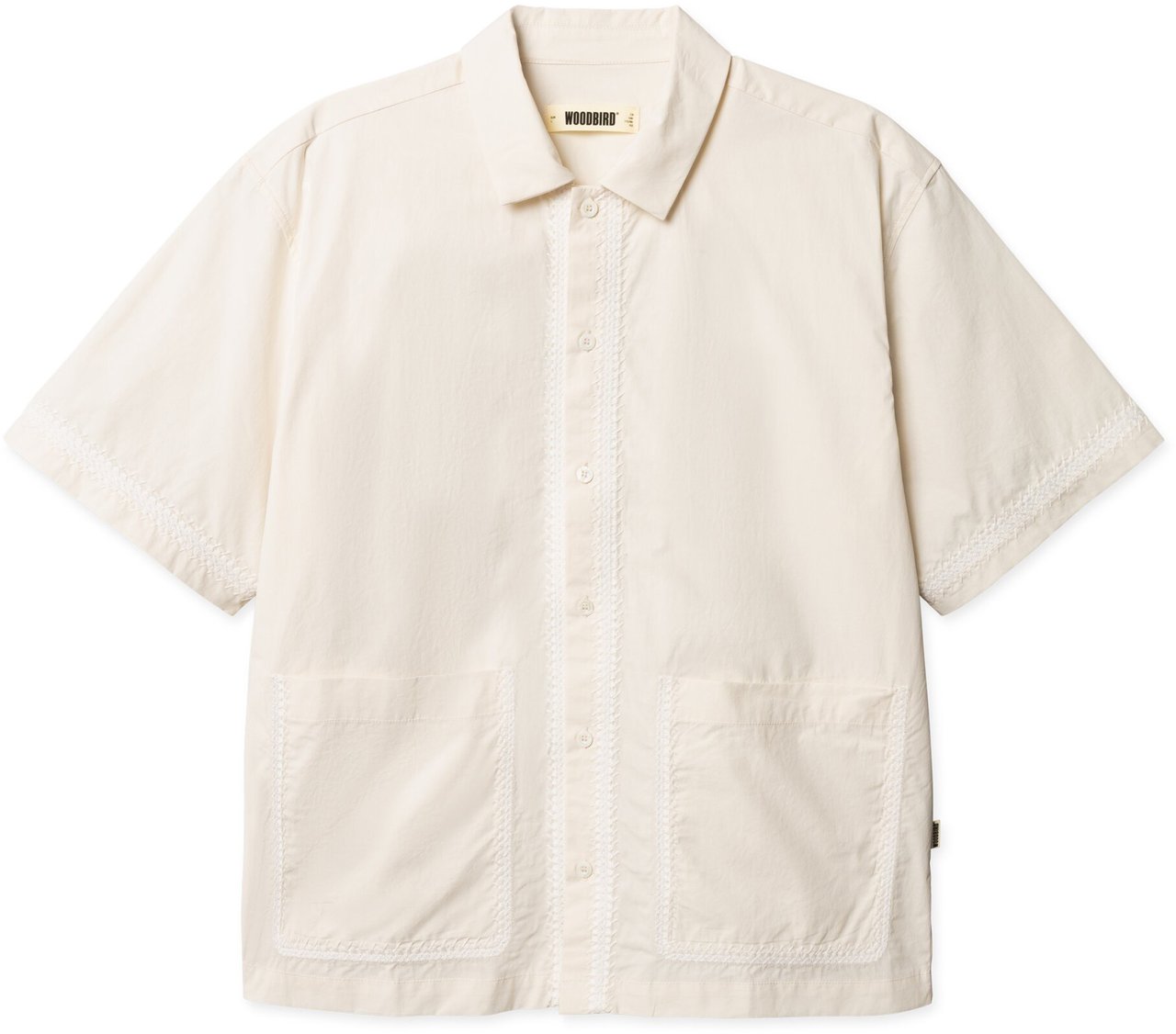 Woodbird - Wang line shirt - 2616-700 - Off white Wit