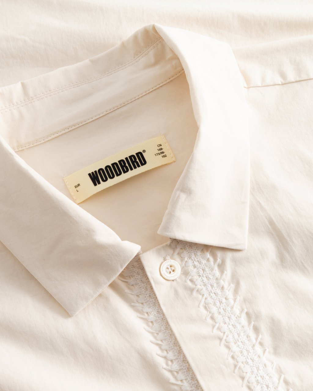 Woodbird - Wang line shirt - 2616-700 - Off white Wit