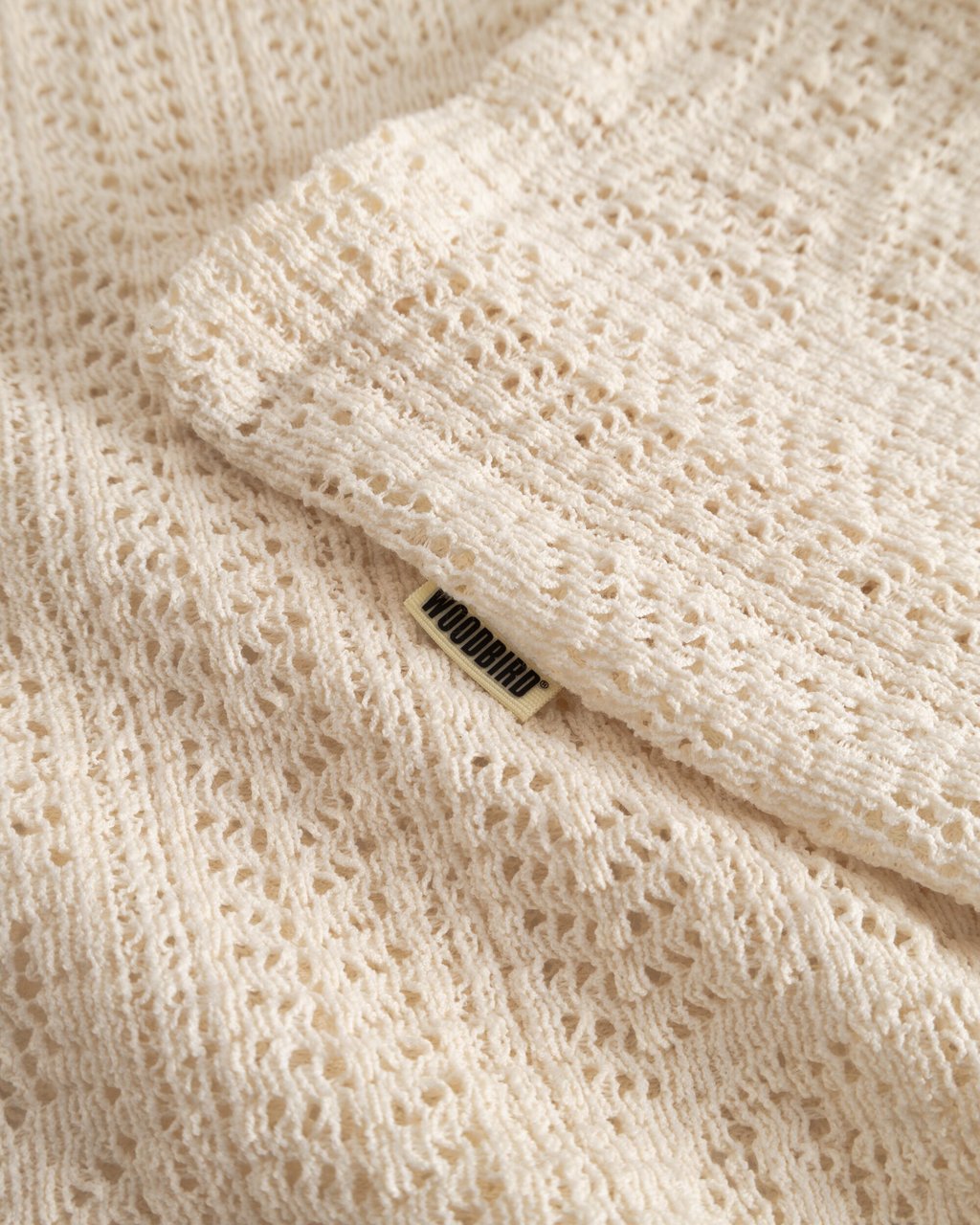 Woodbird Woodbird - Wang knit shirt - 2616-706 - Off white Wit