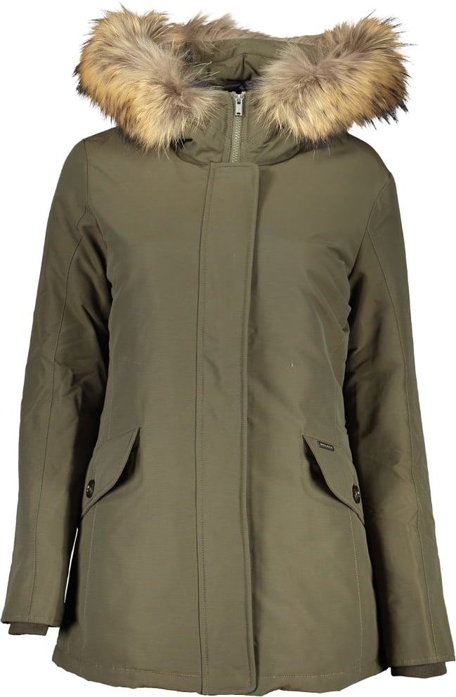 Woolrich Verde Cotton Women Jacket Groen