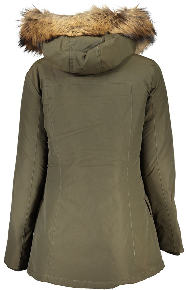 Woolrich Verde Cotton Women Jacket Groen