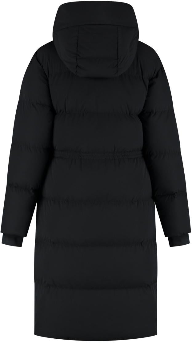 Woolrich Dames - Matt Stretch Long Puffer Parka Zwart