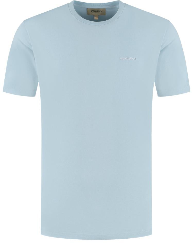 Woolrich Premium Jersey Logo T-shirt Blauw