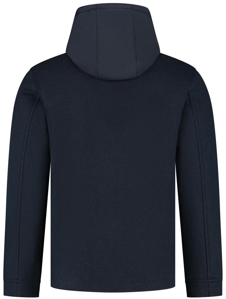 Woolrich Knitted Wool Shirt Jacket Blauw