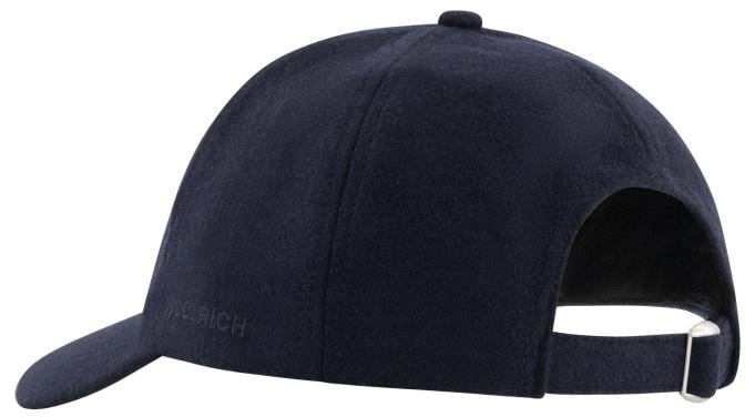 Woolrich Solid Wool Baseball Cap Blauw