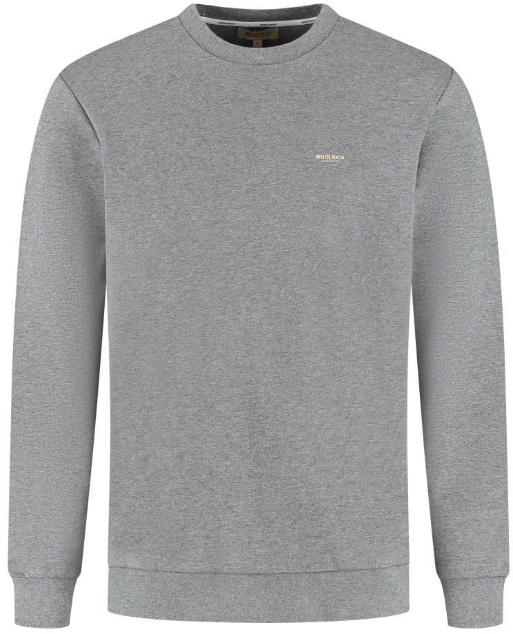 Woolrich Logo Interlock Crewneck Grijs