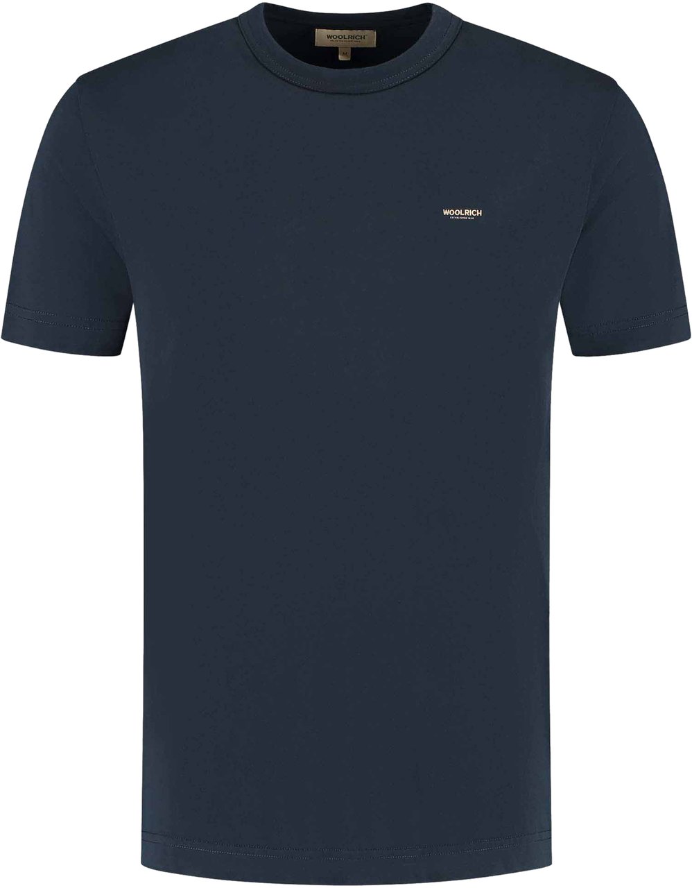Woolrich Cotton Logo T-shirt Blauw