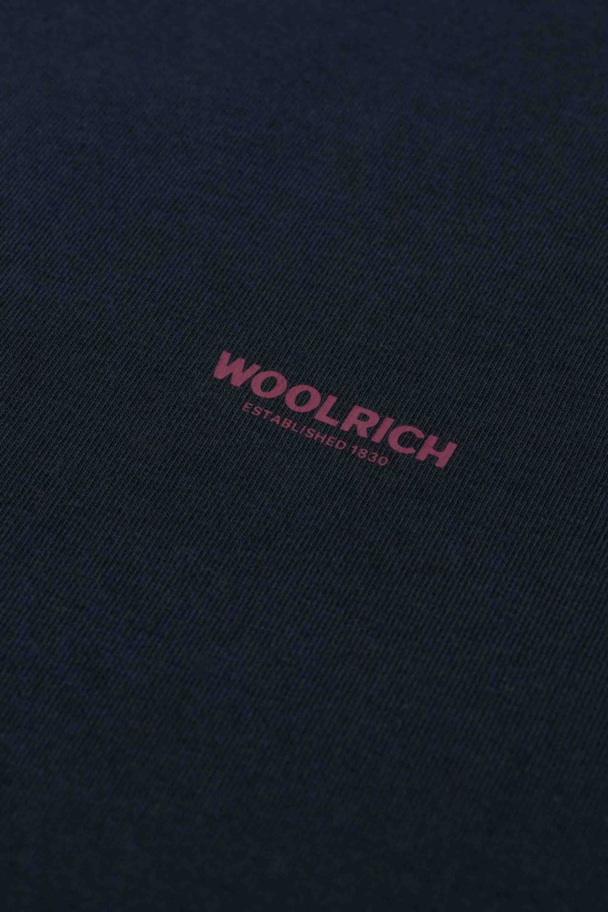 Woolrich Logo T-shirt Blauw