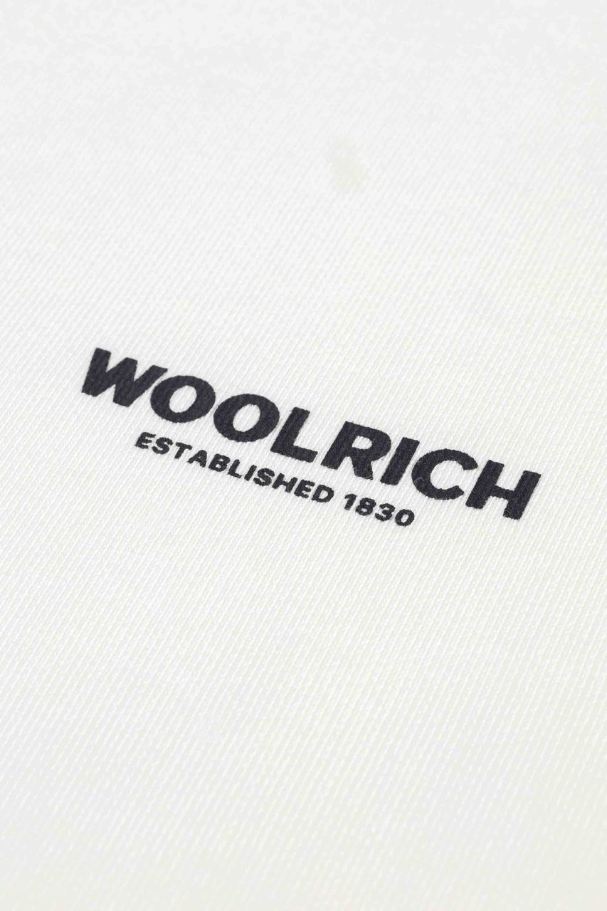 Woolrich Logo Crewneck Wit