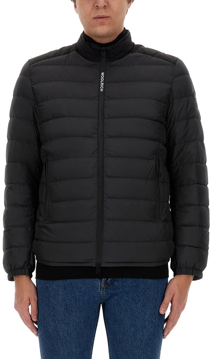 Woolrich JACKET WITH LOGO Zwart