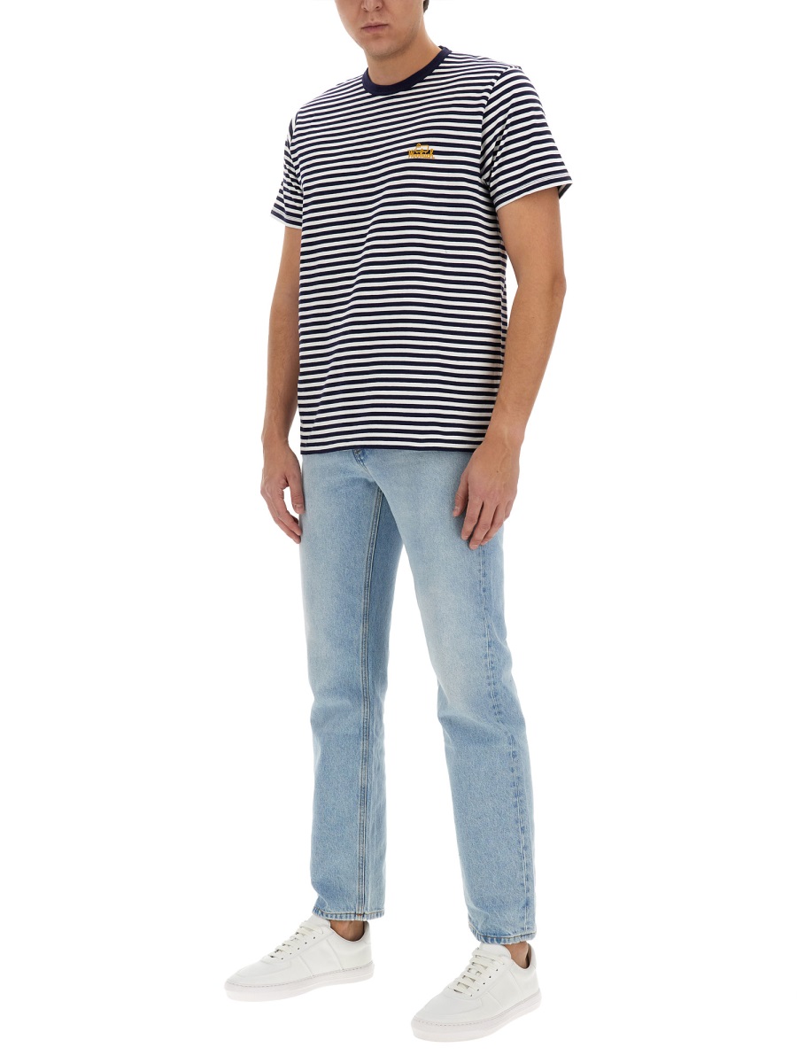 Woolrich STRIPED T-SHIRT Blauw