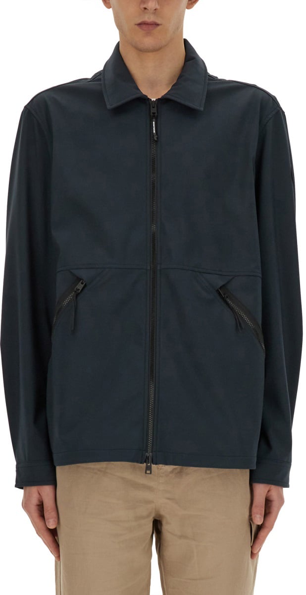 Woolrich JACKET WITH LOGO Blauw