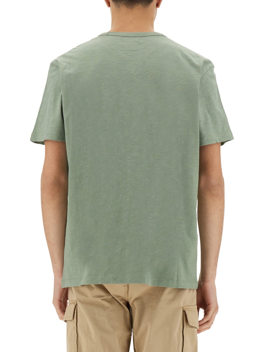 Woolrich FLAMED COTTON T-SHIRT Groen