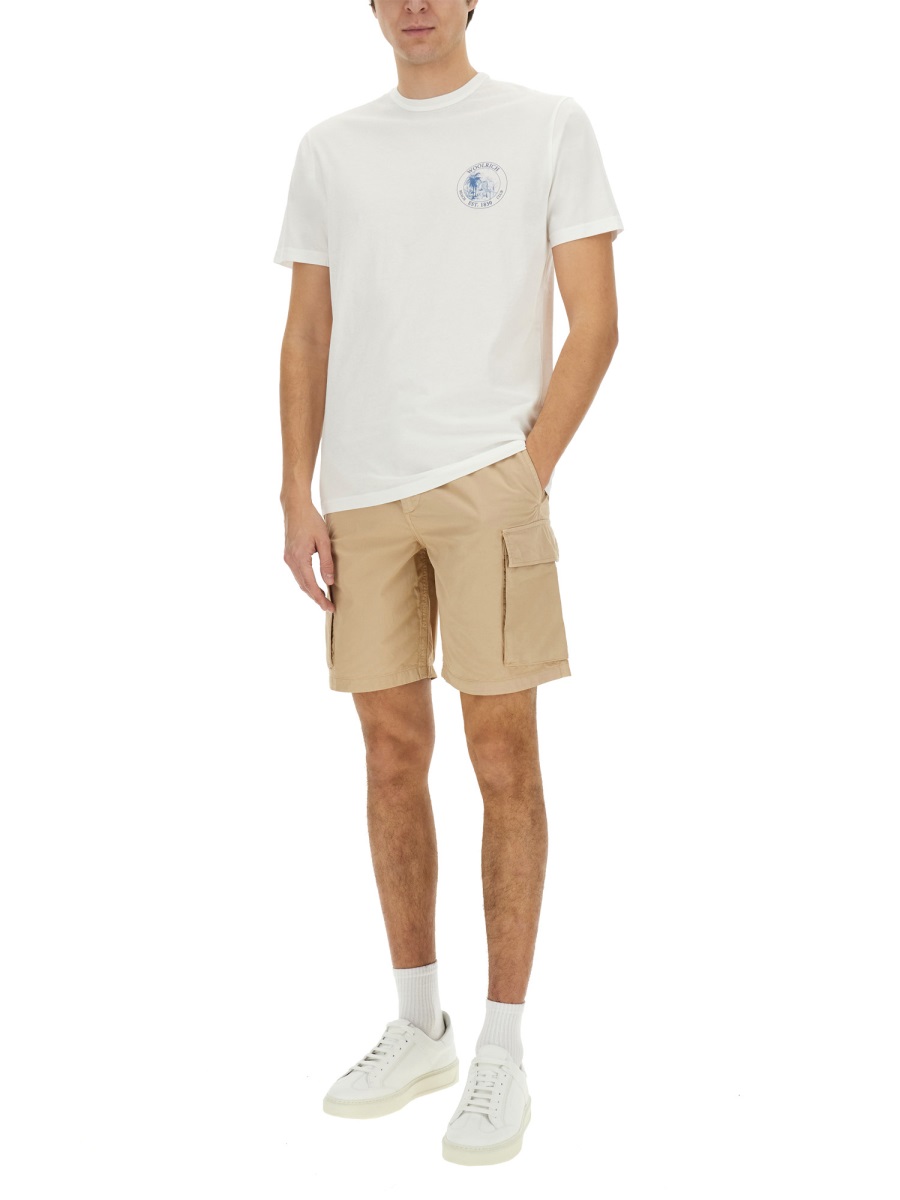 Woolrich T-SHIRT WITH PRINT Wit