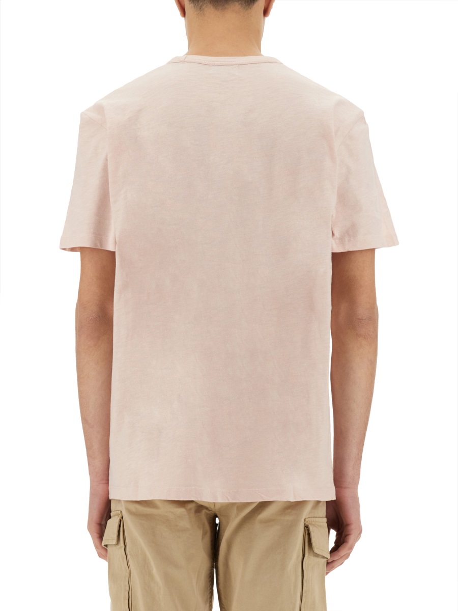 Woolrich FLAMED COTTON T-SHIRT Roze