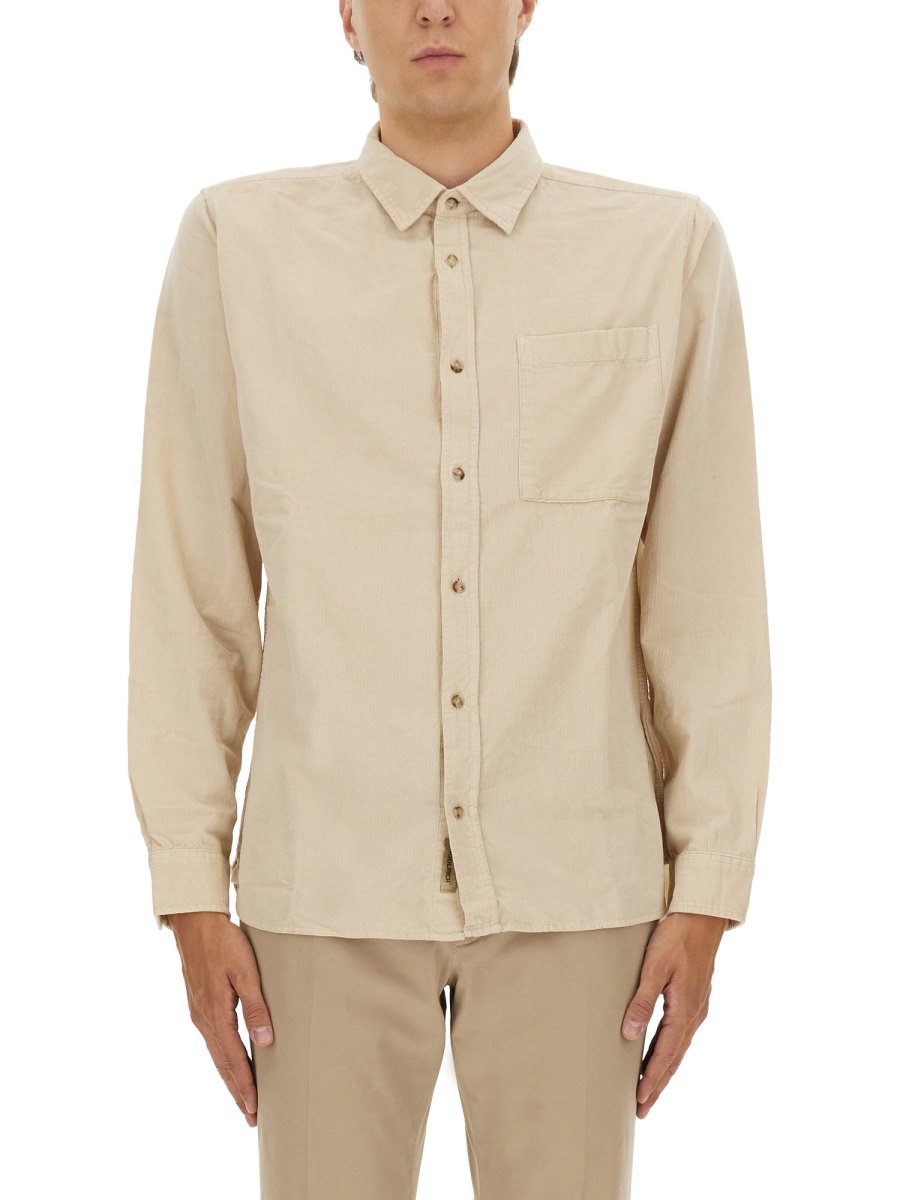 Woolrich COTTON SHIRT Beige