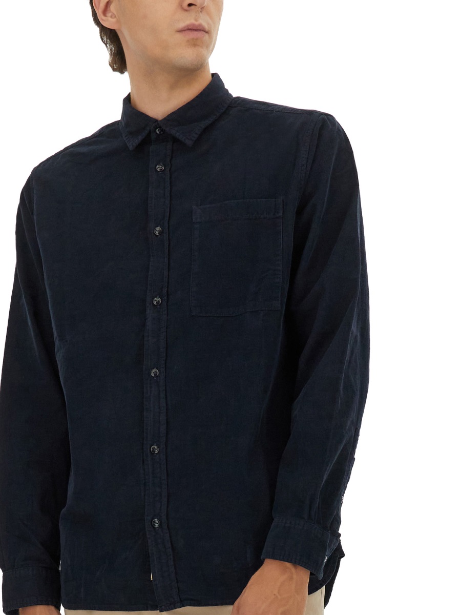 Woolrich COTTON SHIRT Blauw