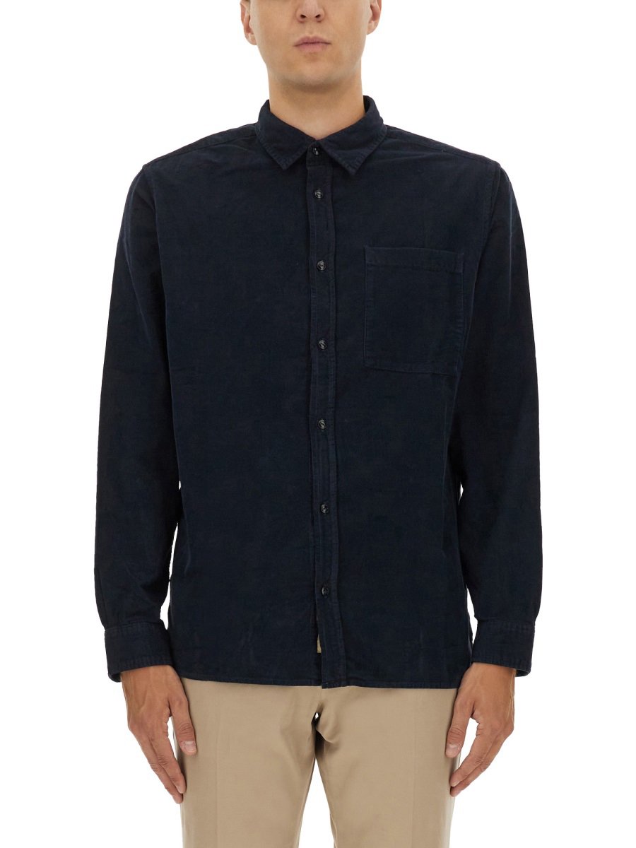 Woolrich COTTON SHIRT Blauw