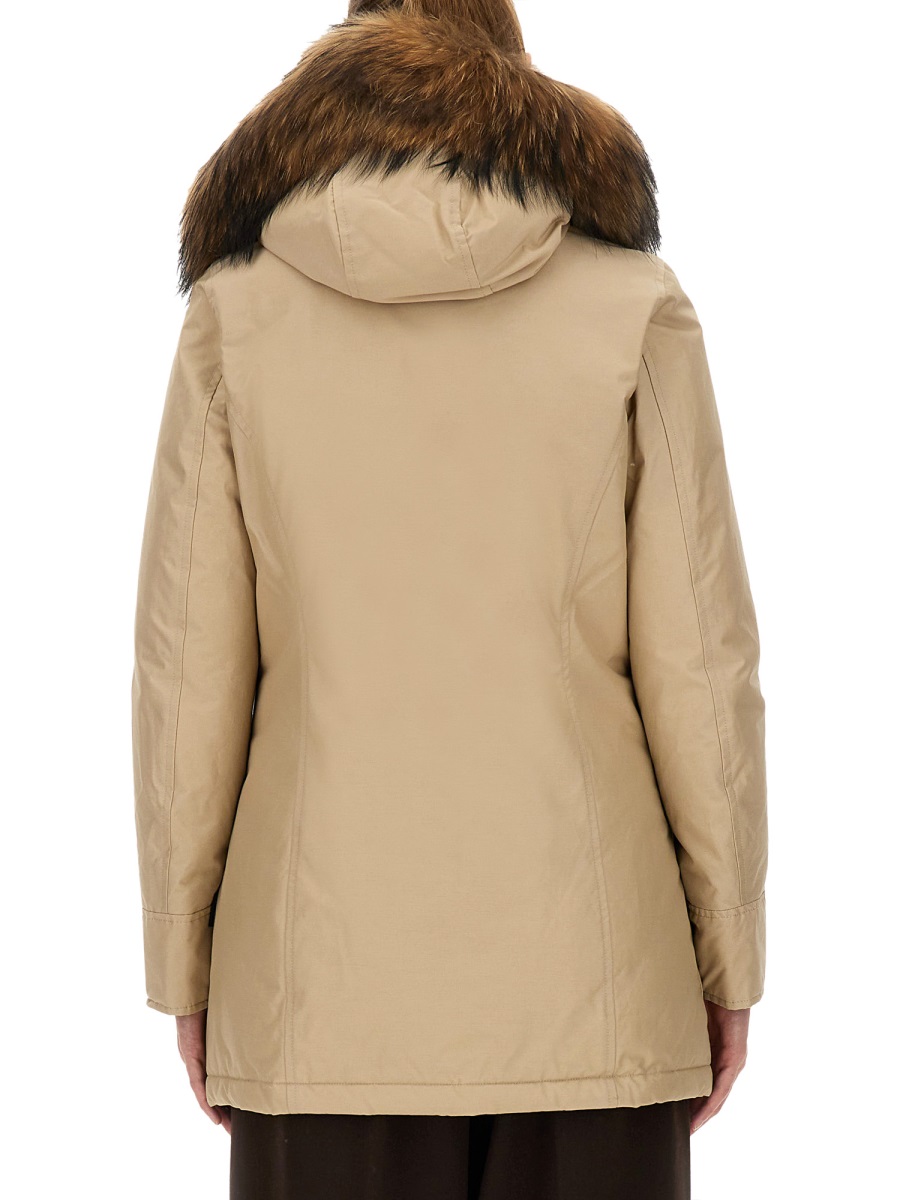 Woolrich "ARTIC RACOON" PARKA Beige