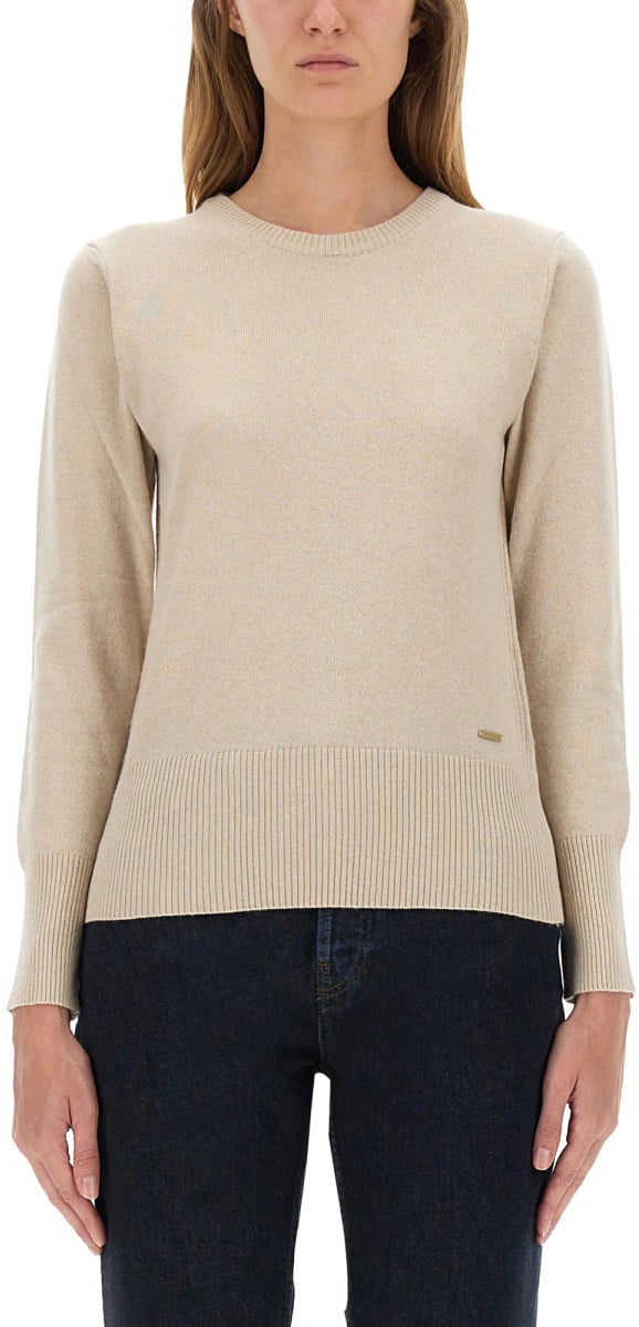 Woolrich WOOL JERSEY. Beige