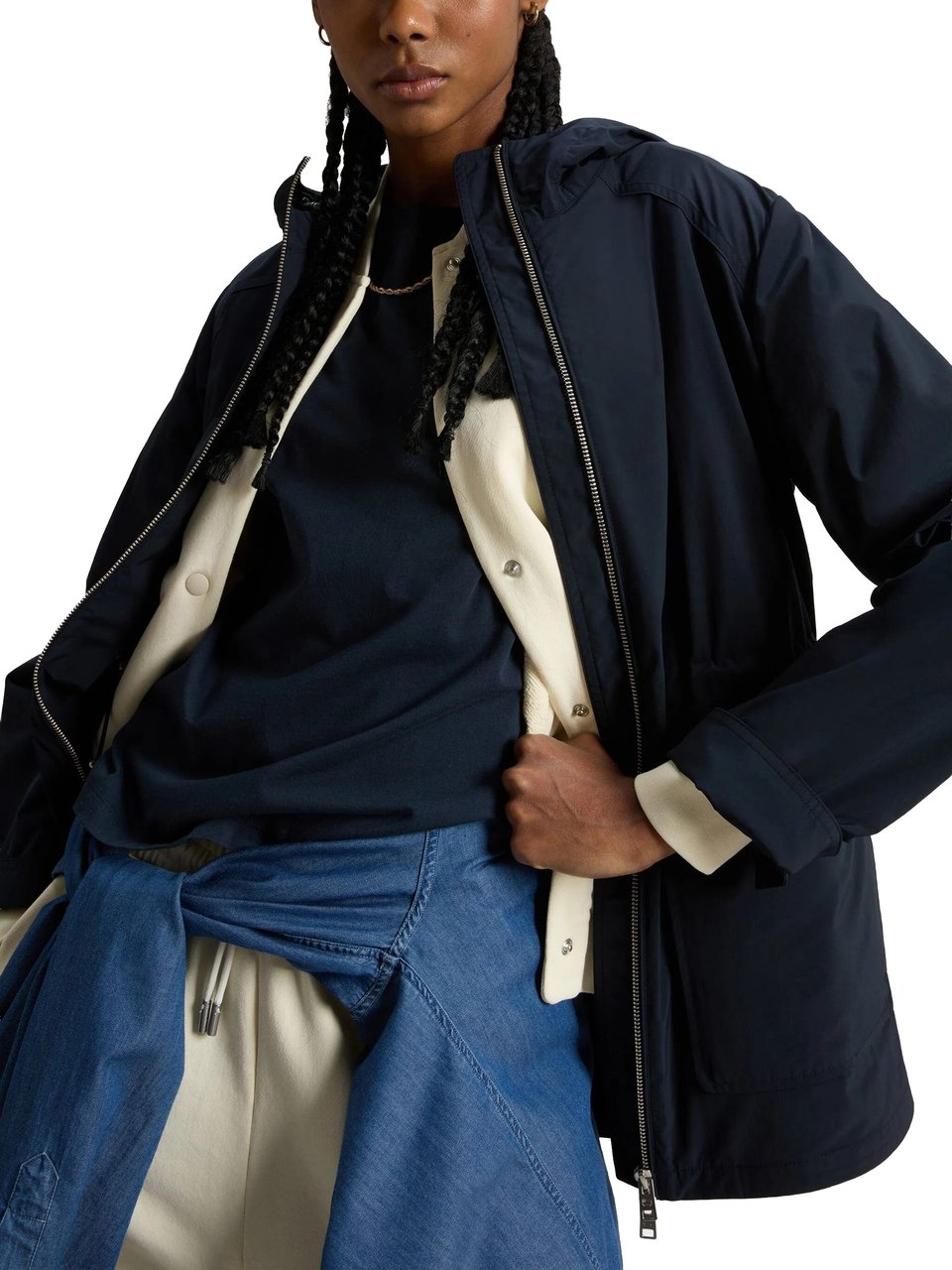 Woolrich Urban Touch Water-Repellent Hooded Jacket Zwart