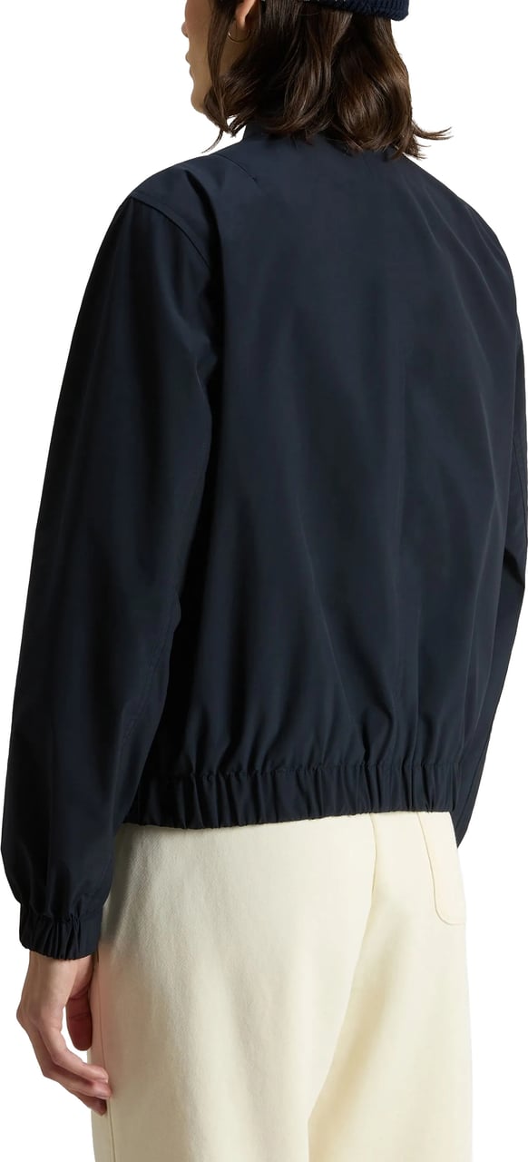 Woolrich Black Summer Bomber Lightweight Polyester Jacket Zwart