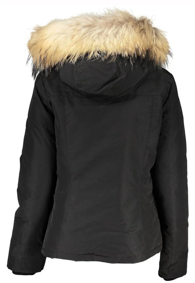 Woolrich Black Cotton Women's Jacket Zwart