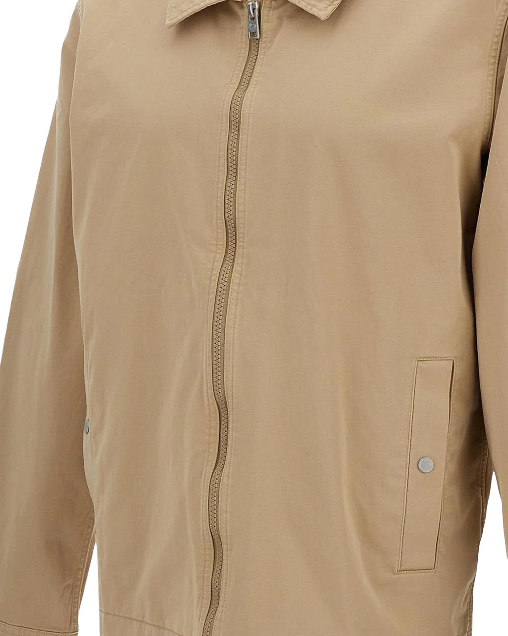 Woolrich Heren Cotton Twill Timber Overshirt Beige