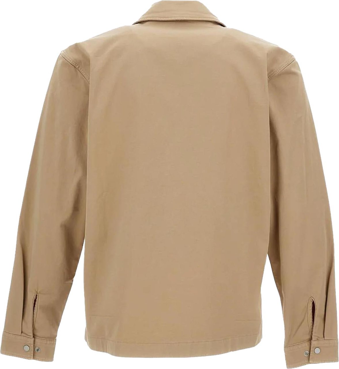 Woolrich Heren Cotton Twill Timber Overshirt Beige