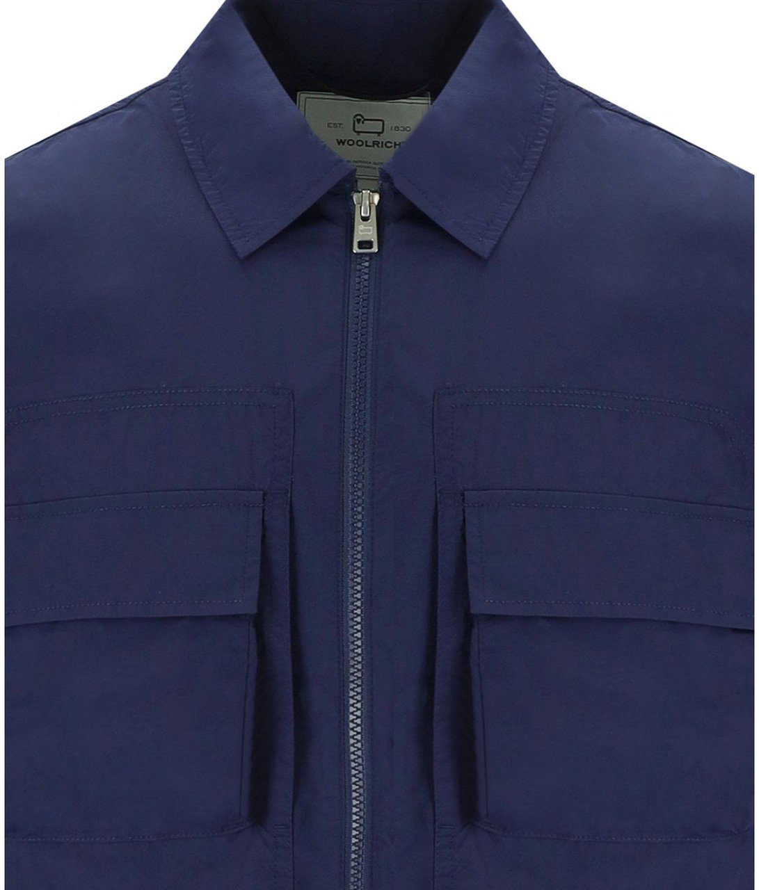 Woolrich WOOLRICH CRINKLE SHIRT-STYLE JACKET Blauw
