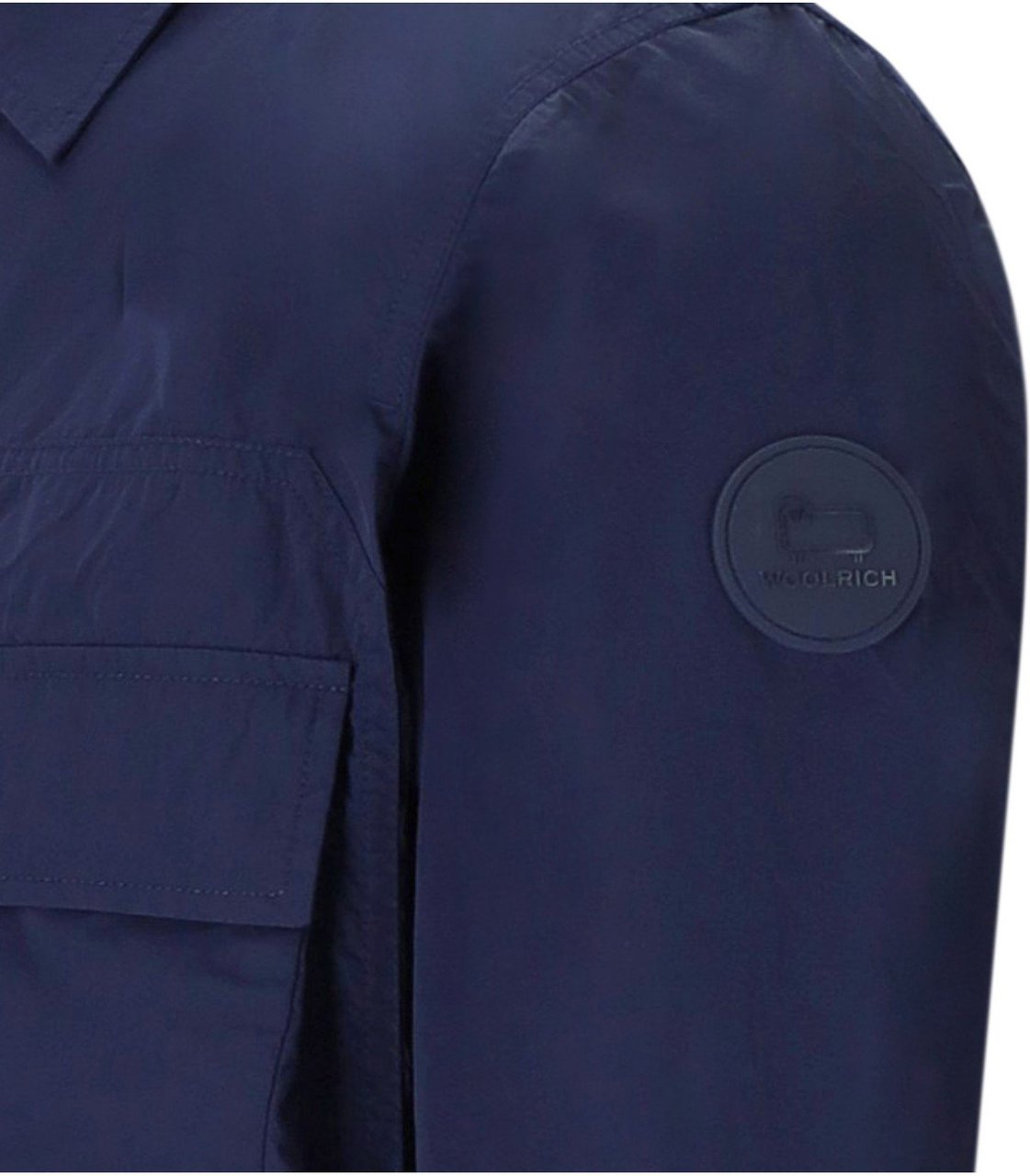 Woolrich WOOLRICH CRINKLE SHIRT-STYLE JACKET Blauw