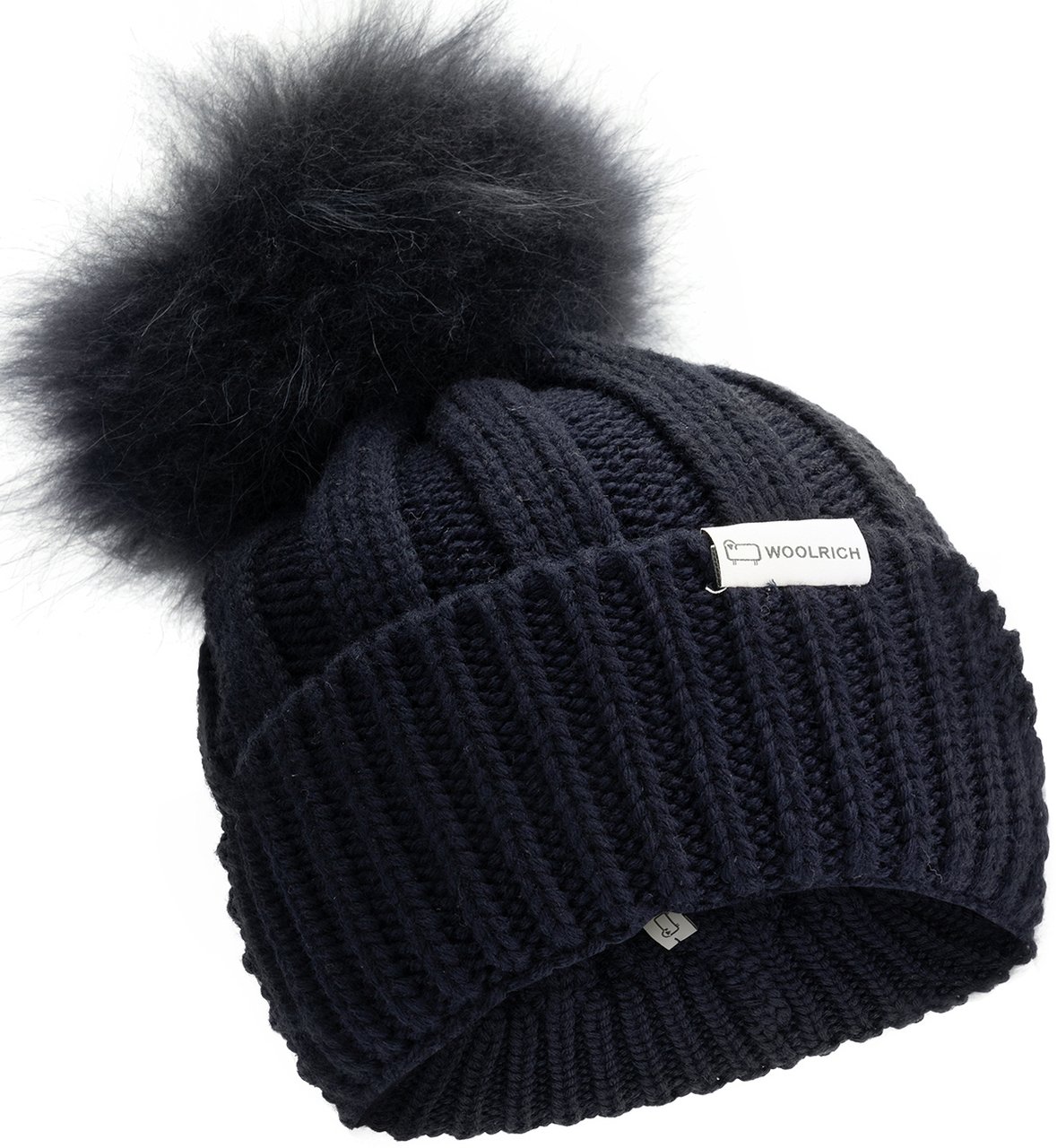 Woolrich Pom Pom Beanie Blauw