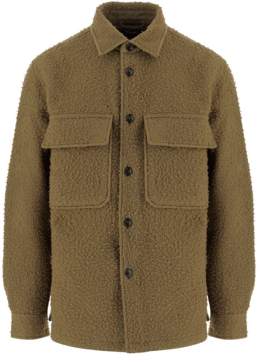 Woolrich Shirts Brolive Donkergroen