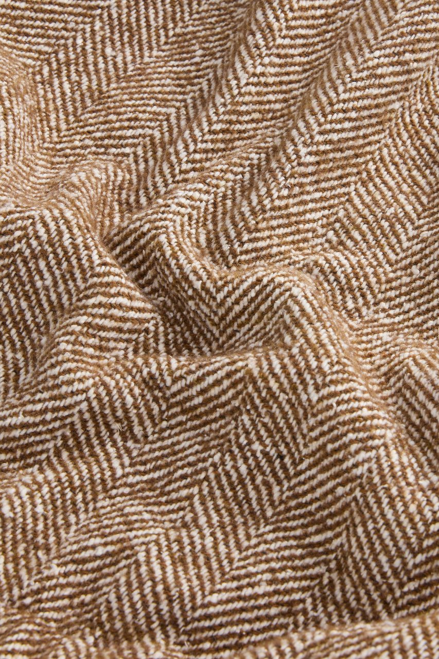 Woolrich Harringbone Jacket White Beige Beige