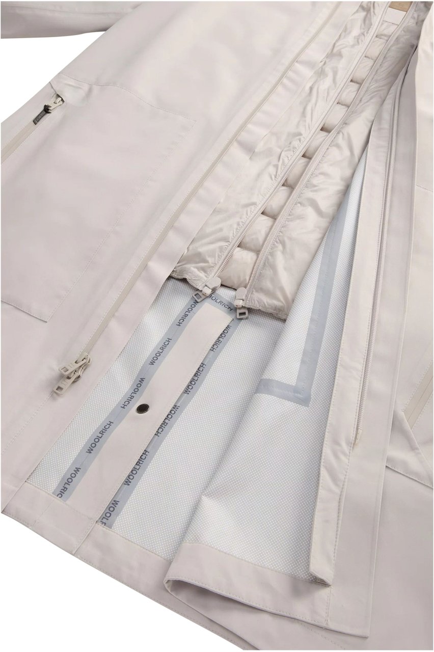 Woolrich Woolrich Two Layers 2in1 Carcoat Regenjas Beige Cfw00u1165mrut4018 Beige