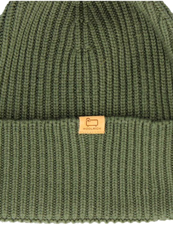 Woolrich Woolrich Muts Groen Merino Wool Ribbed Groen