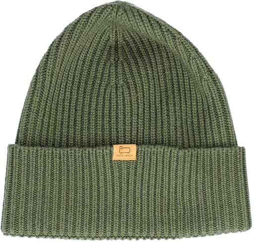 Woolrich Woolrich Muts Groen Merino Wool Ribbed Groen