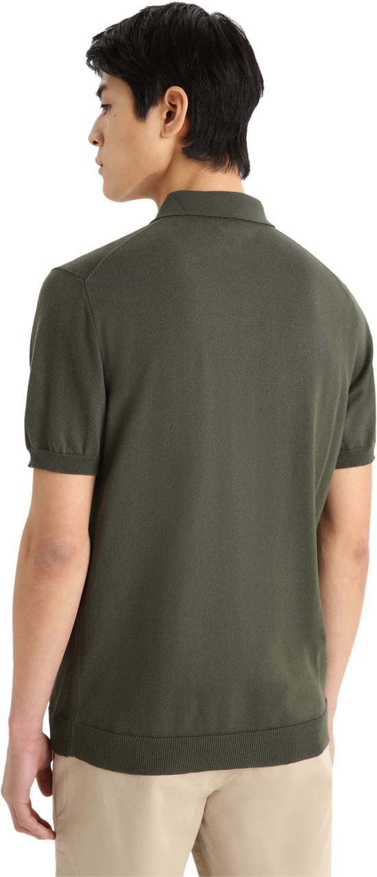 Woolrich Easy Polo Short Sleeves  Outdoor Green Groen