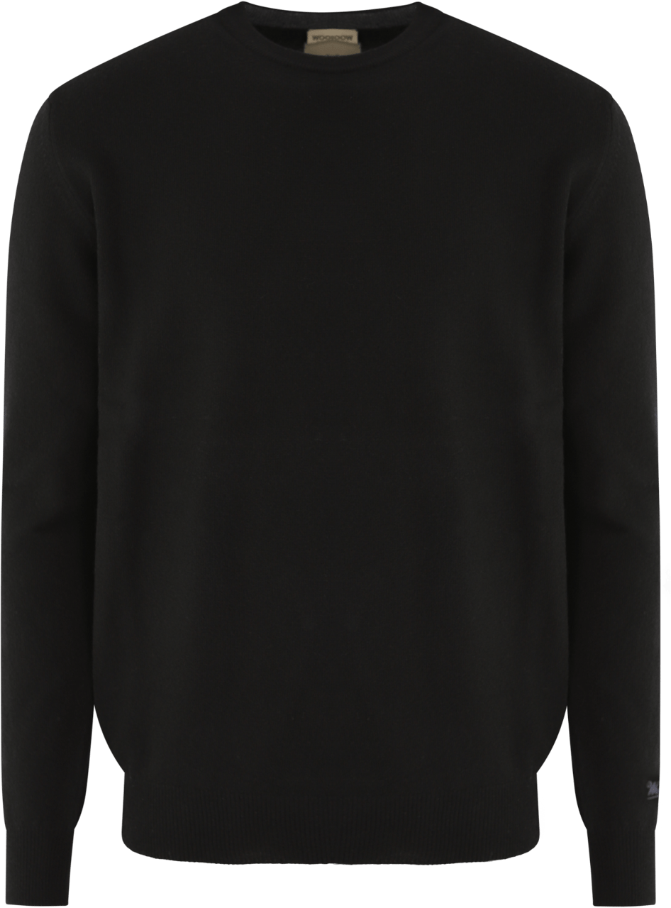 Woolrich Heren LAMBSWOOL CREWNECK Zwart