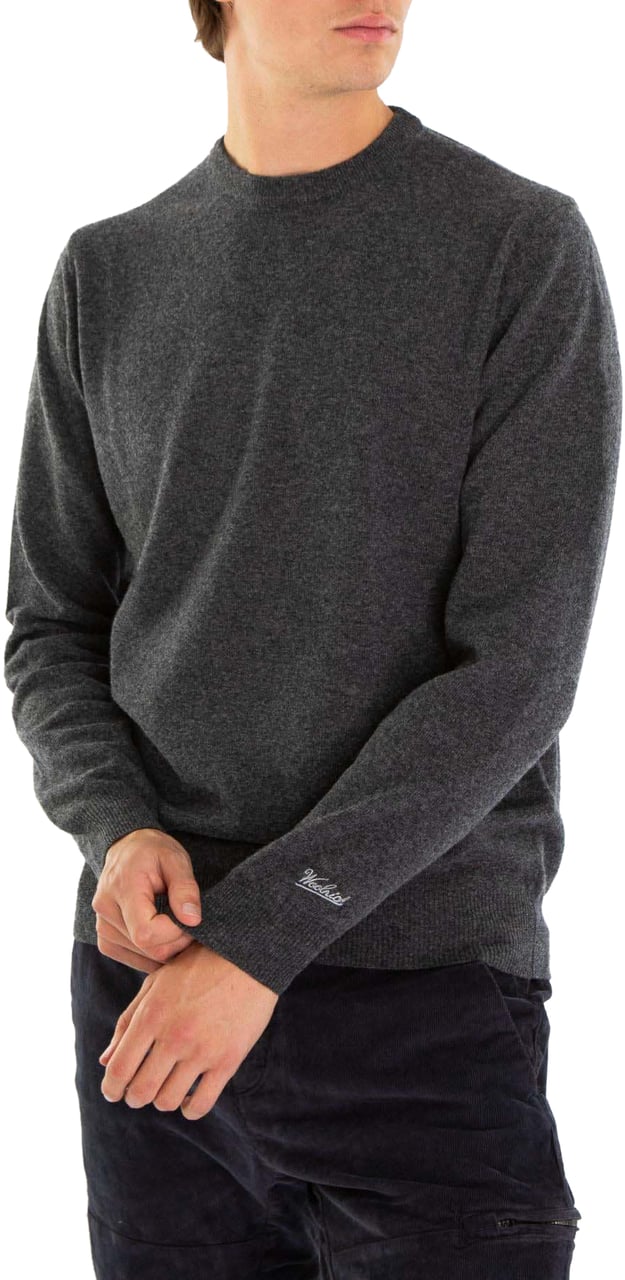 Woolrich Heren LAMBSWOOL CREWNECK Grijs