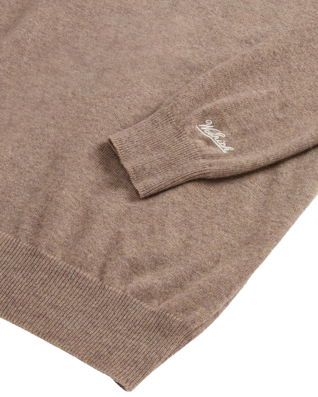 Woolrich Heren Lambswool Crewneck Beige