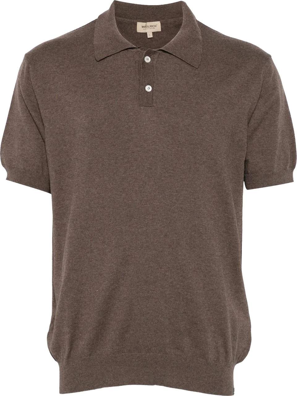 Woolrich Heren Knitted Polo Bruin