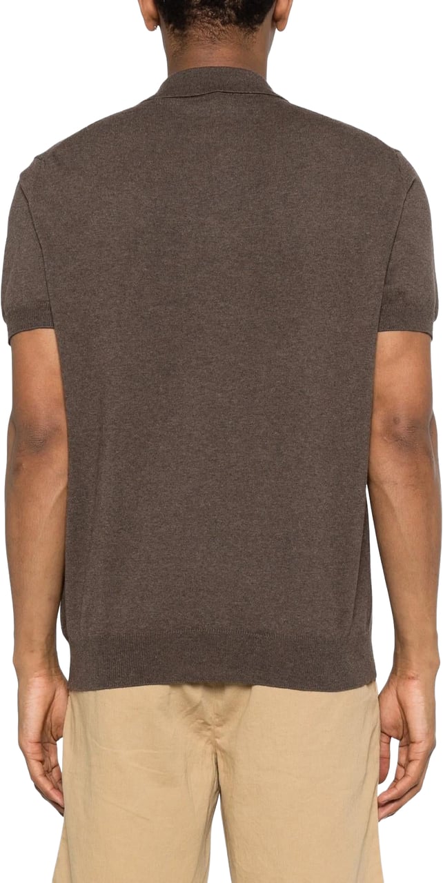 Woolrich Heren Knitted Polo Bruin