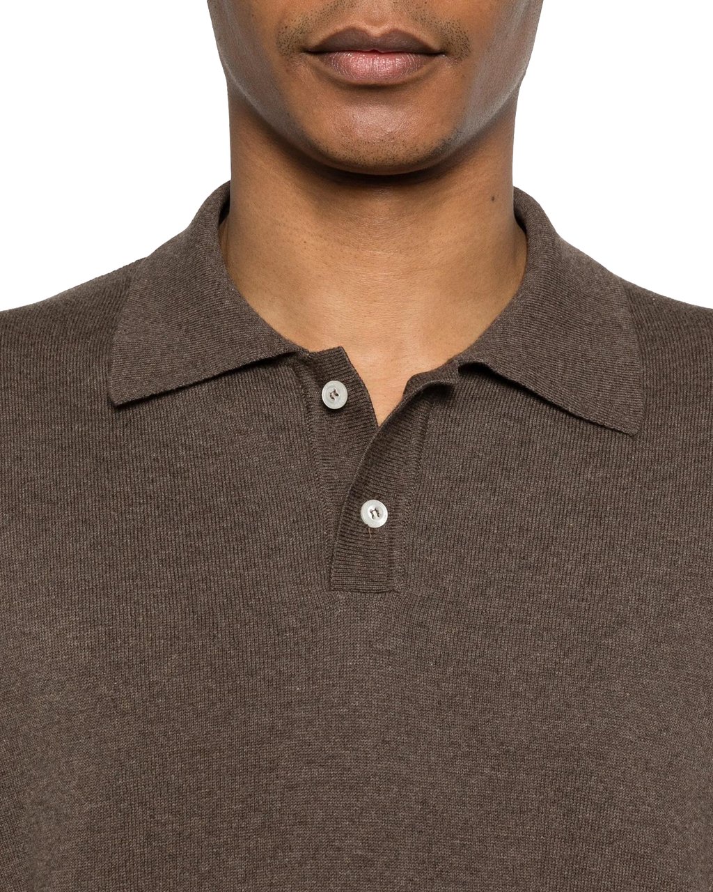 Woolrich Heren Knitted Polo Bruin