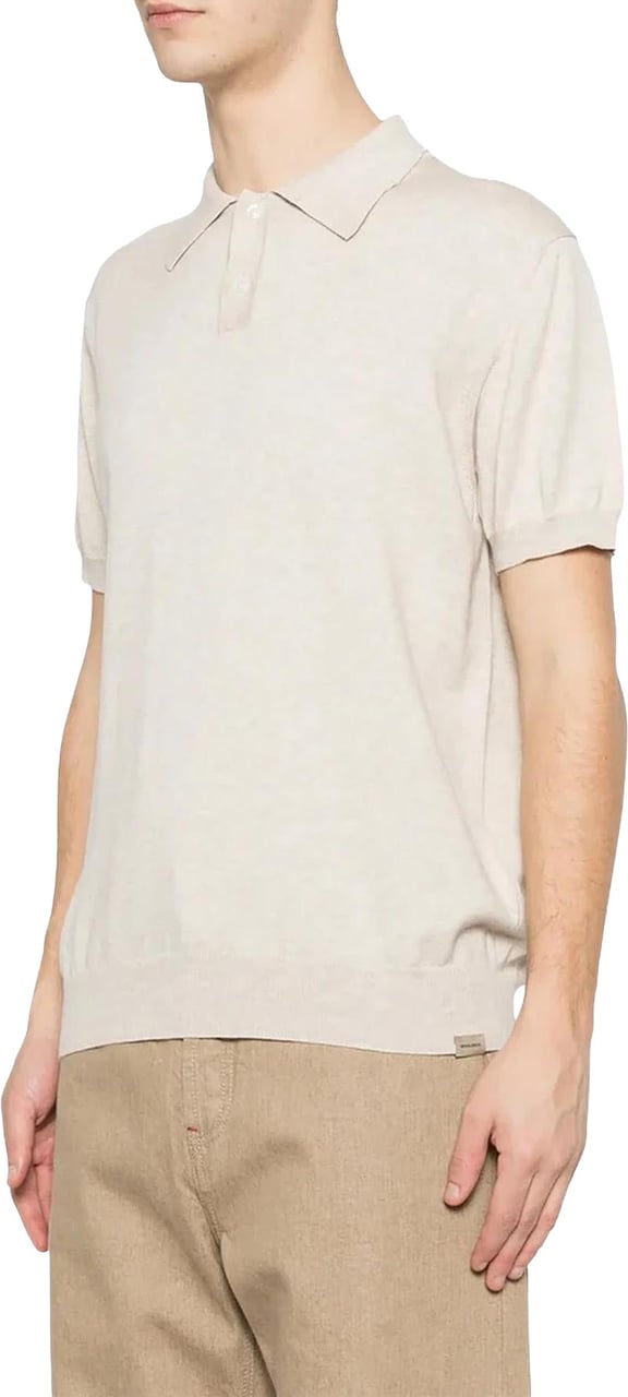 Woolrich Heren Knitted Polo Beige